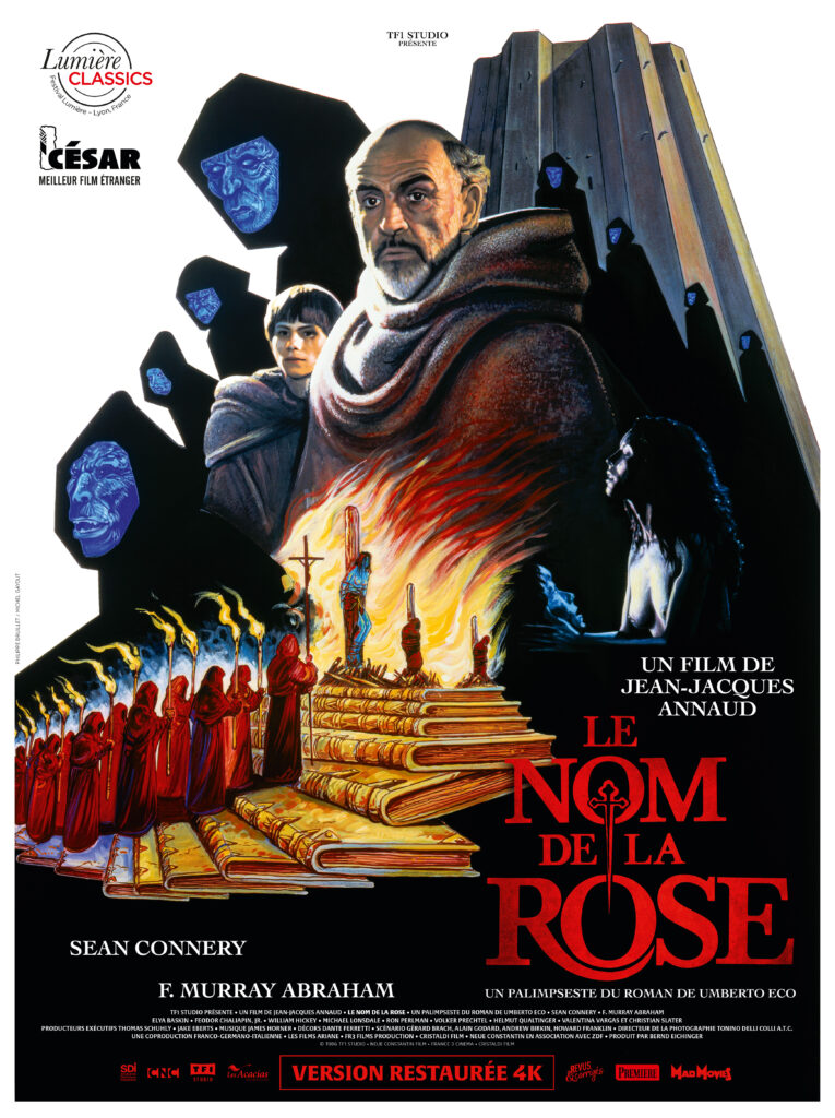 Affiche du film "Le Nom de la rose" de Jean-Jacques Annaud