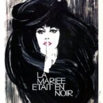 Affiche du film La mariée était en noir (1968) de François Truffaut.